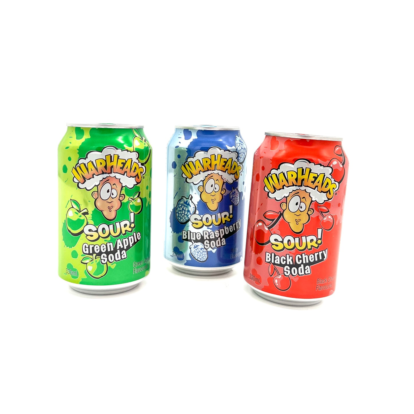 Warheads Sour! Green Apple Soda