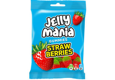 Jelly Mania Strawberries saure 100g