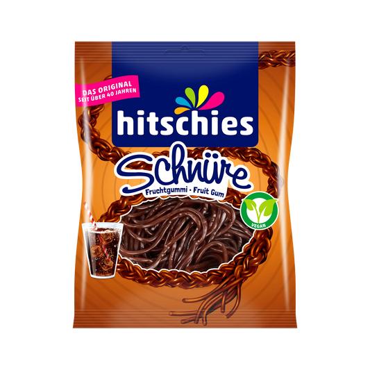 Hitschies Fruchtgummis Schnüre Cola 125g