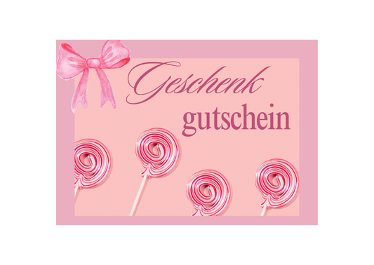 Geschenk Gutschein 🍬🍭