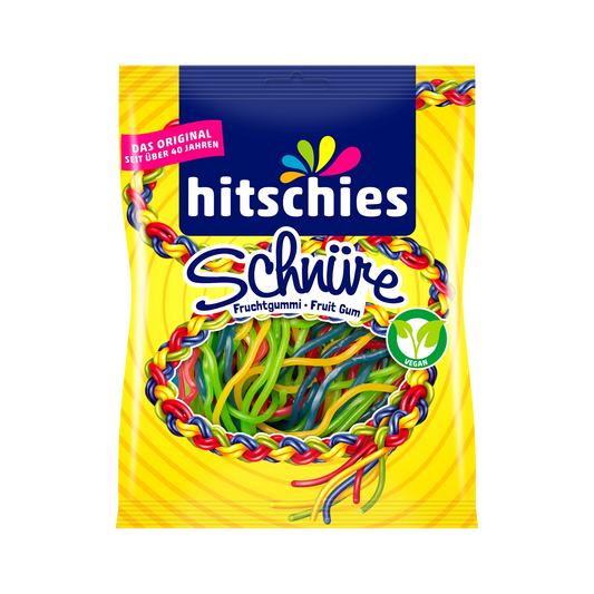 Hitschies Fruchtgummi Schnüre Bunt 125g