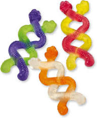 Trolli Squiggle Twist süss und sauer verschlungene Würmer 200g